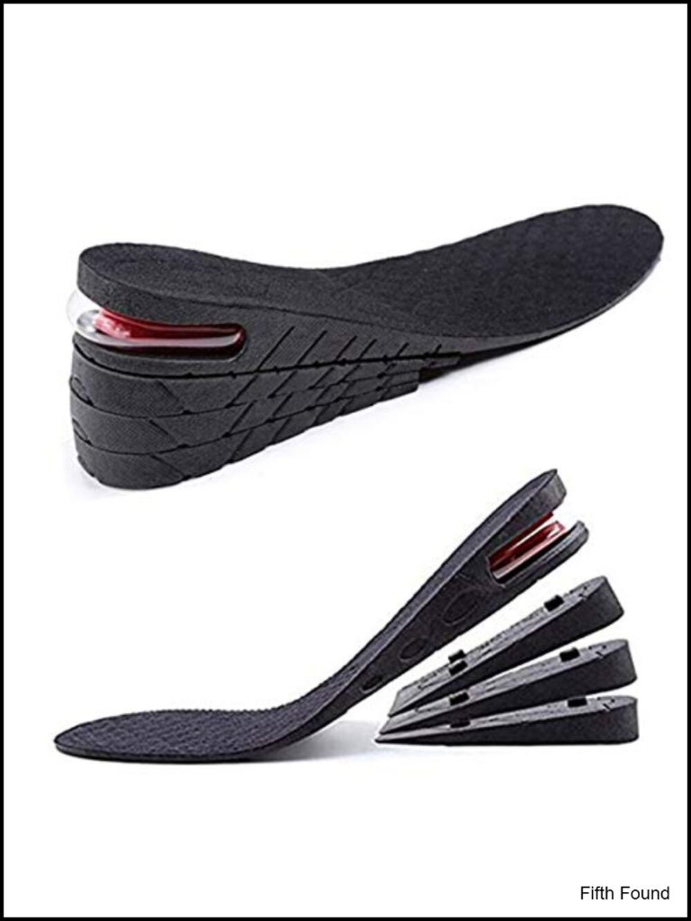 Height Increase Insoles 4-Layer Heel Lift Shoe Insert